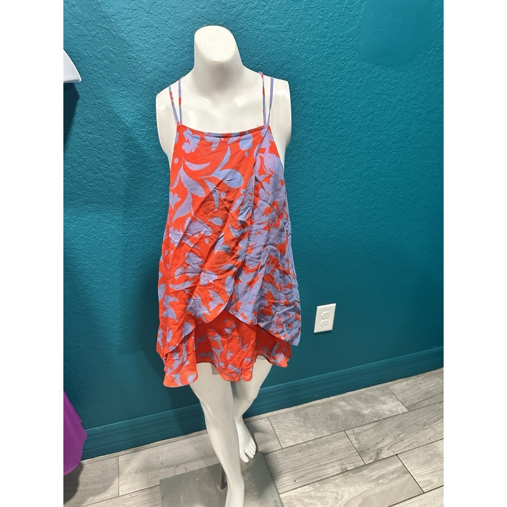 Maeve St.  Lucia Flowy Red/Blue Floral XS.‎ READ